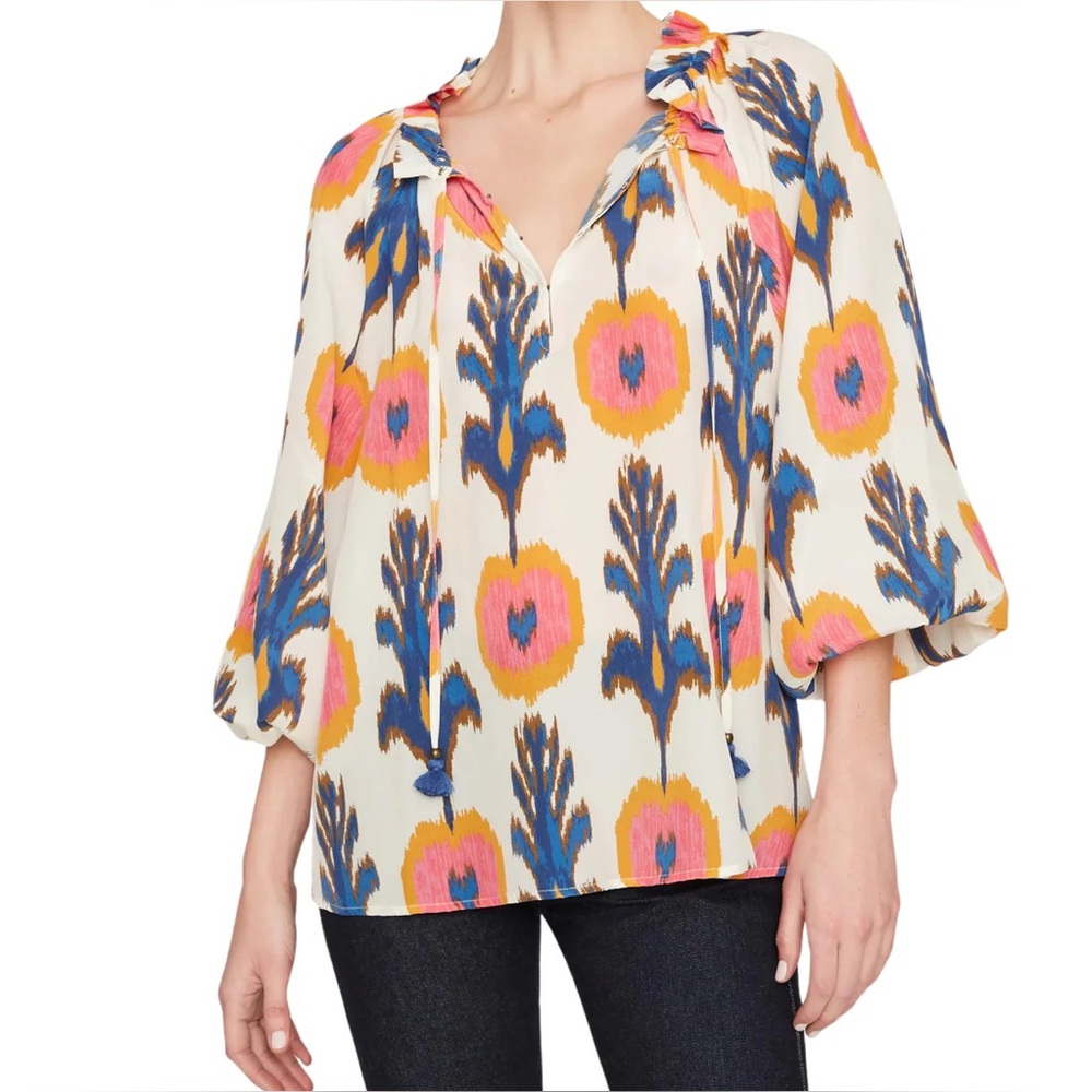 NWOT First Love Multicolor Floral Blouse